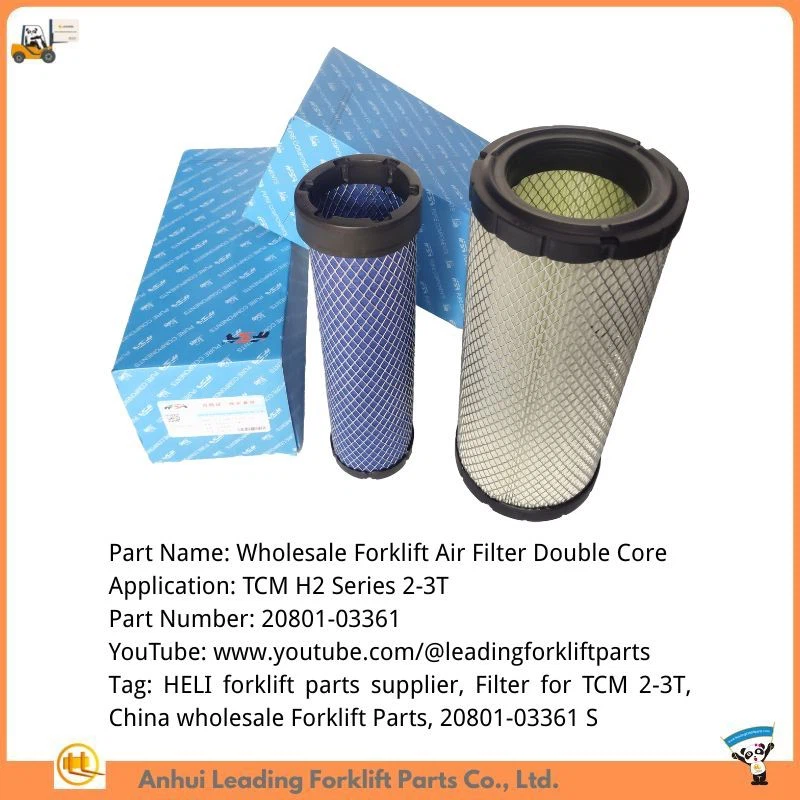 Forklift air filter two elements