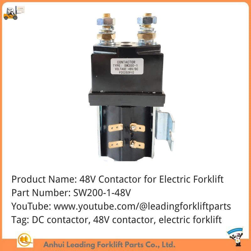 Gleichstromschütz für Gabelstapler|48V DC-Schütz|Elektrischer Gabelstapler 48V Schütz|SW200-1-48V